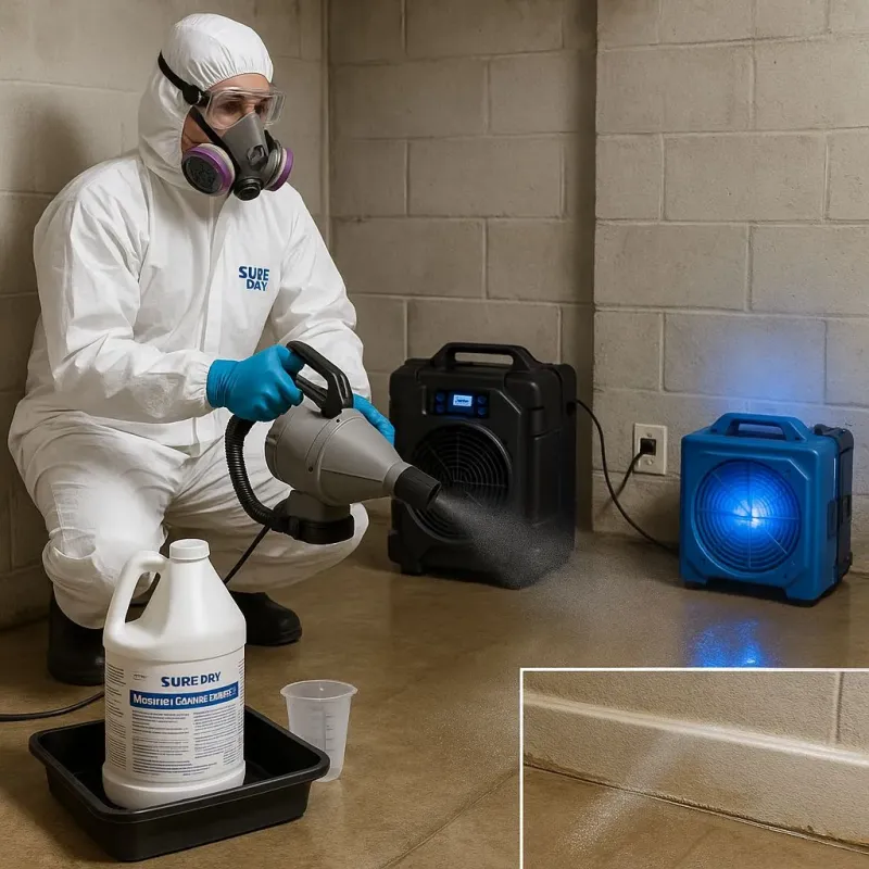Sanitization and Odor Removal process in Westborough, MA